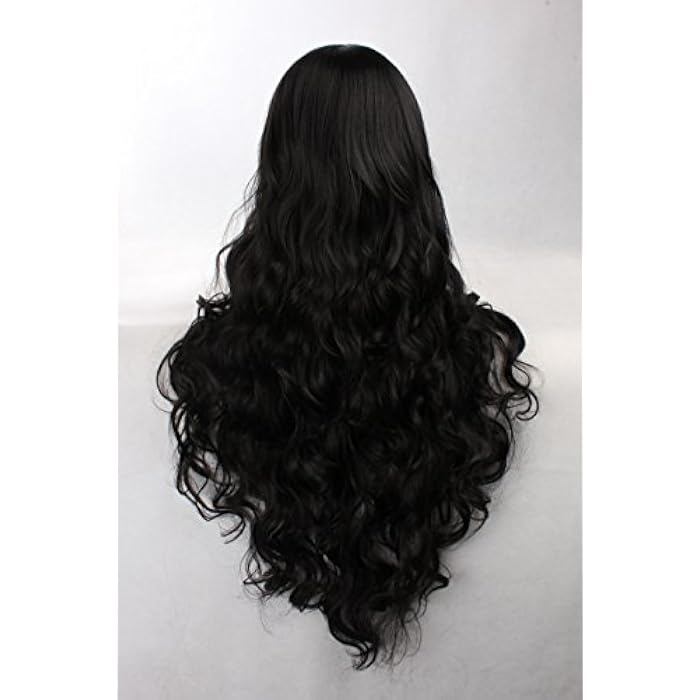 DILLARDS Fashion Japanese Manga Characters Long Curly Wigs Black-037L - Image 2